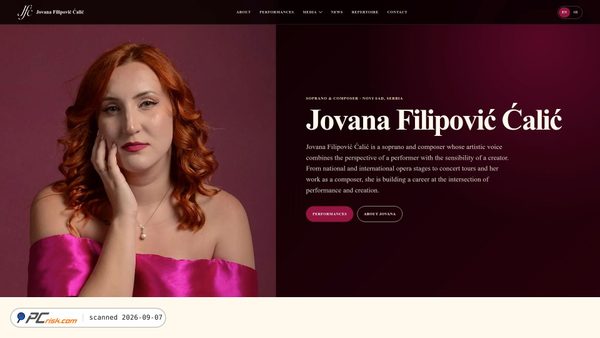 Zrzut ekranu jovanafilipoviccalic.com