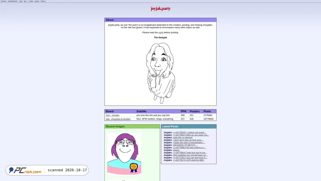 Screenshot von joyjak.st