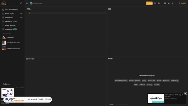 jsfiddle.net screenshot