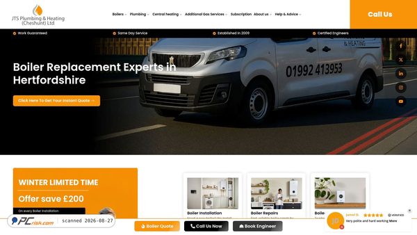 jtsplumbingandheating.co.uk Screenshot