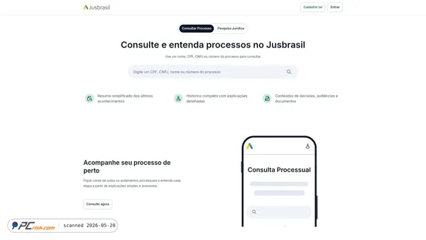 jusbrasil.com.br screenshot