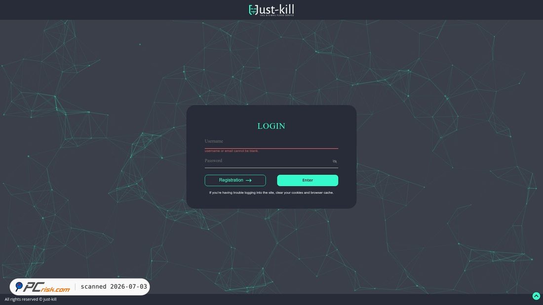 Screenshot of just-kill.to