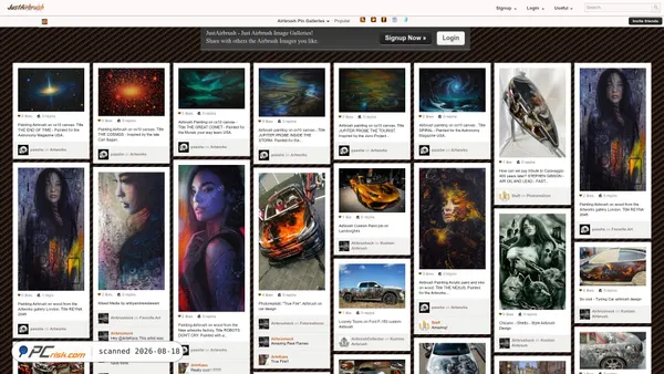 justairbrush.com screenshot
