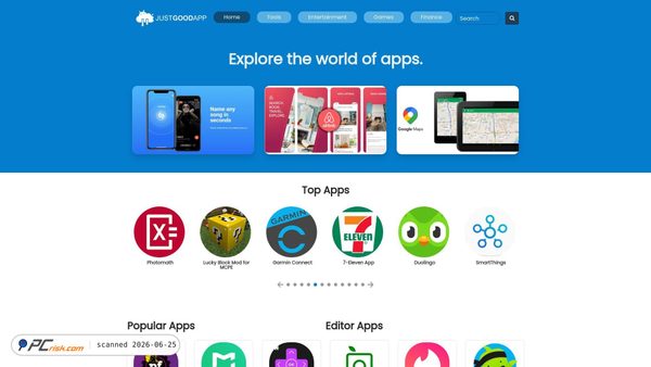 justgoodapp.com screenshot