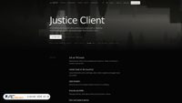 justiceclient.org Screenshot