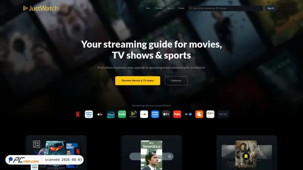 justwatch.com screenshot