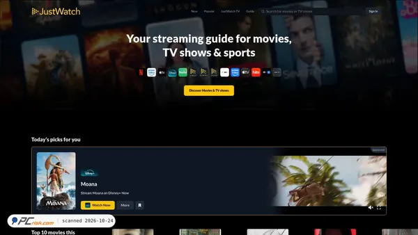 justwatch.com Screenshot