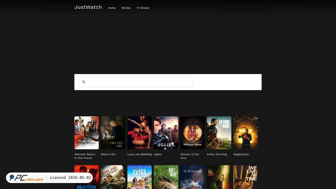 Screenshot of justwatch.one