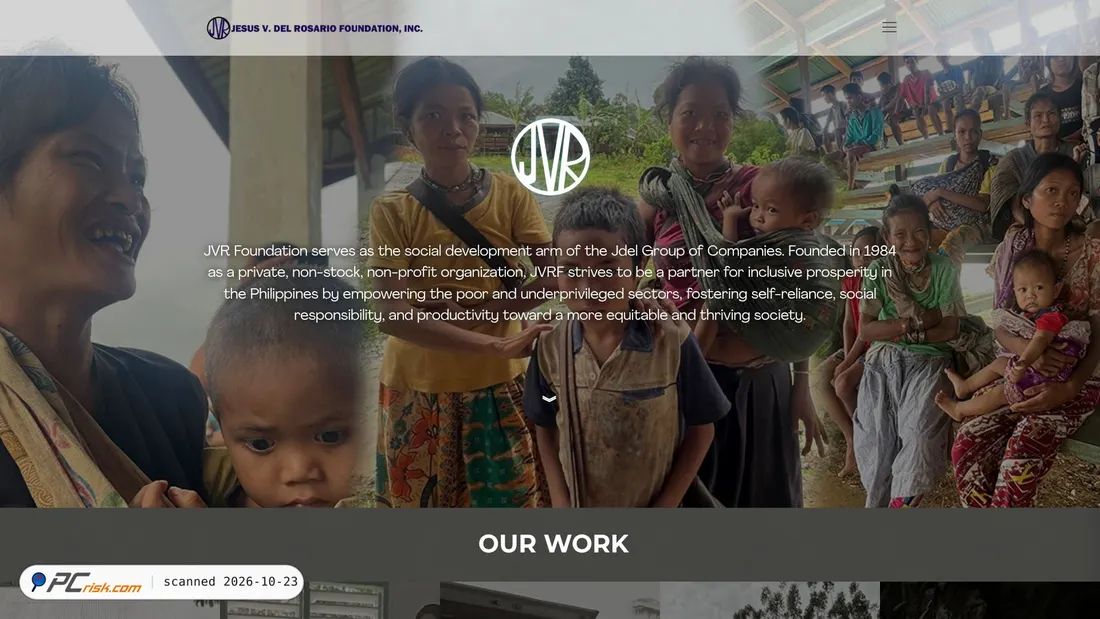 Screenshot of jvrfoundation.org