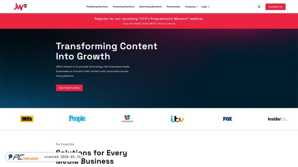 jwplayer.com screenshot