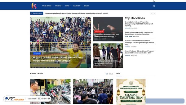 kabarkalsel.com screenshot