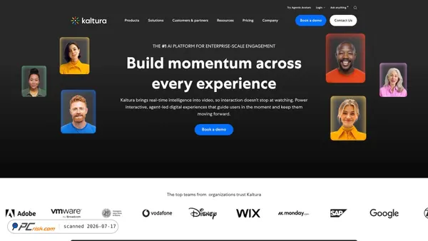 kaltura.com screenshot