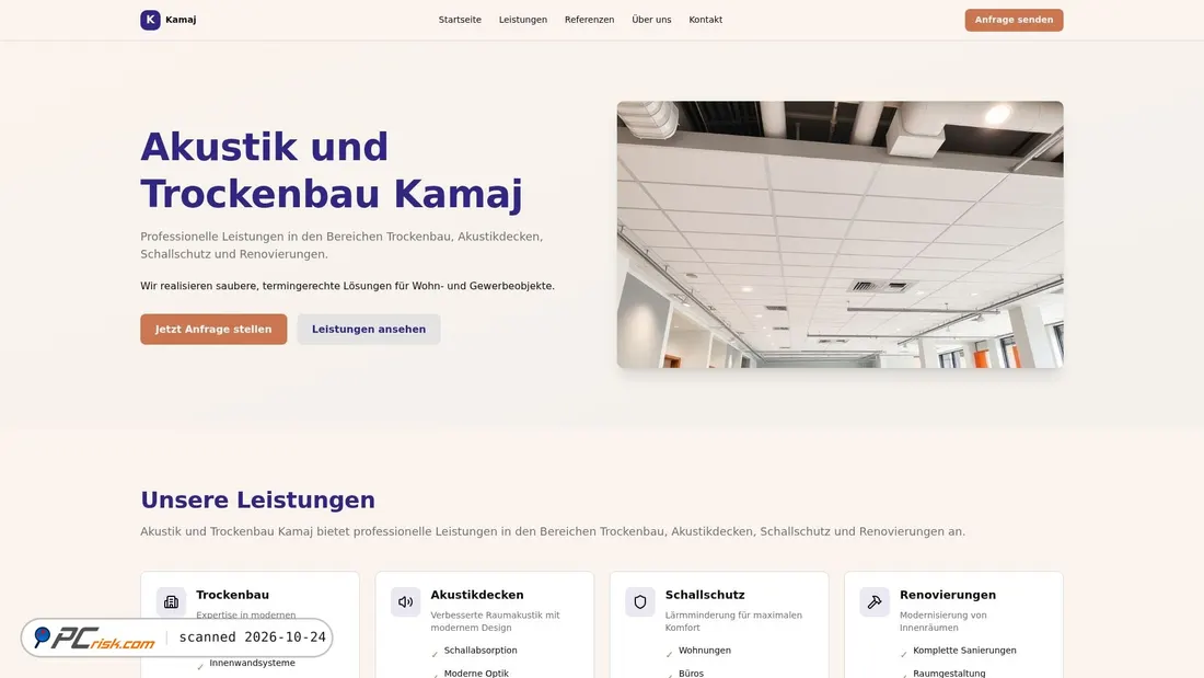 Screenshot of kamaj.de