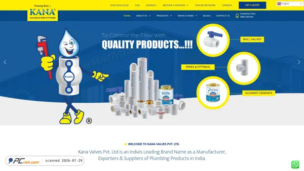 kanavalves.com screenshot