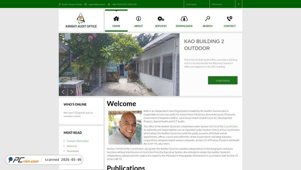 kao.gov.ki screenshot