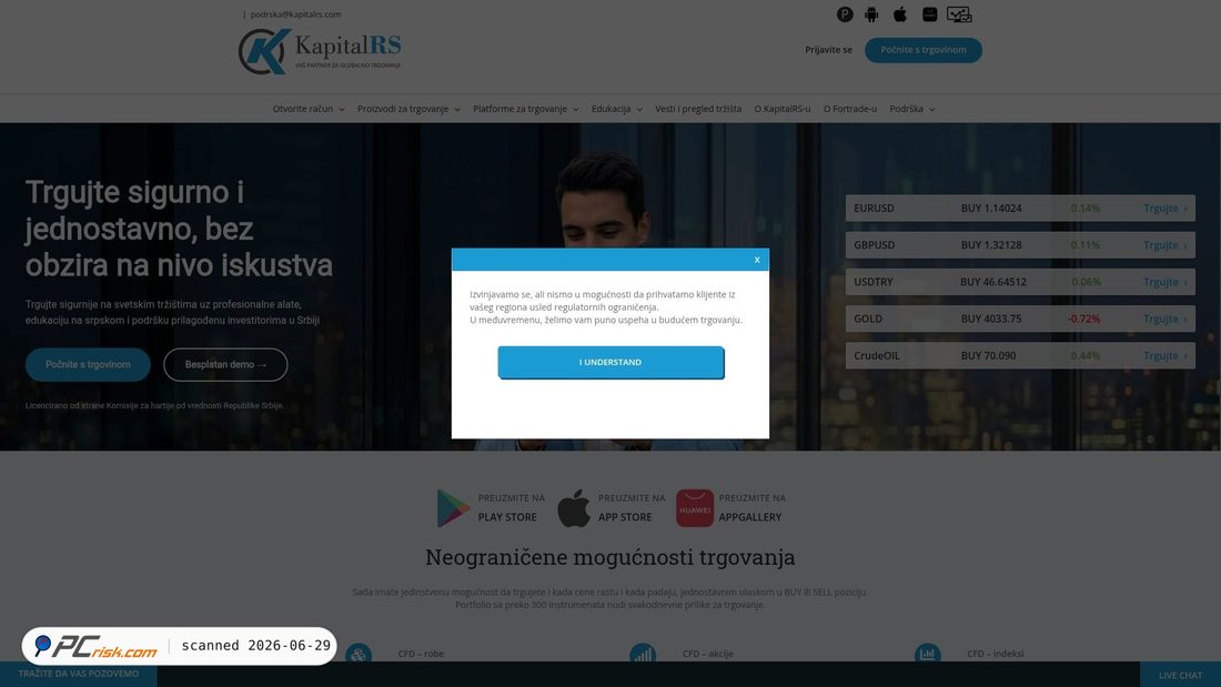 Screenshot of kapitalrs.com
