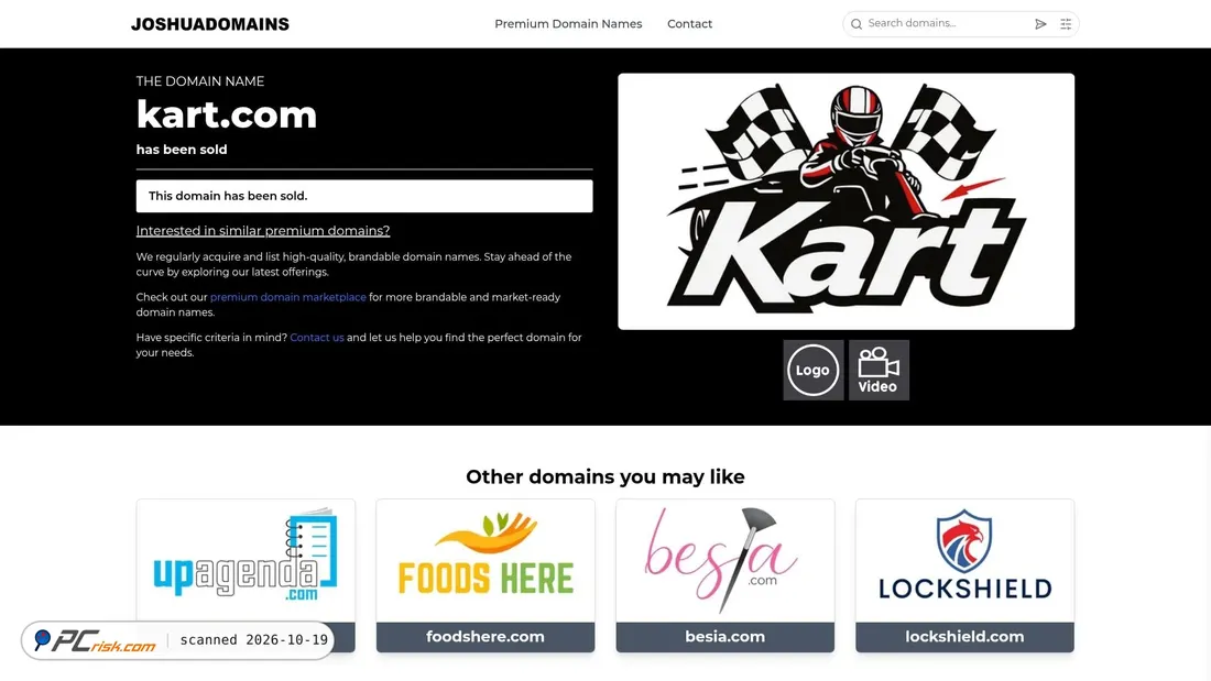 Captura de ecrã de kart.com