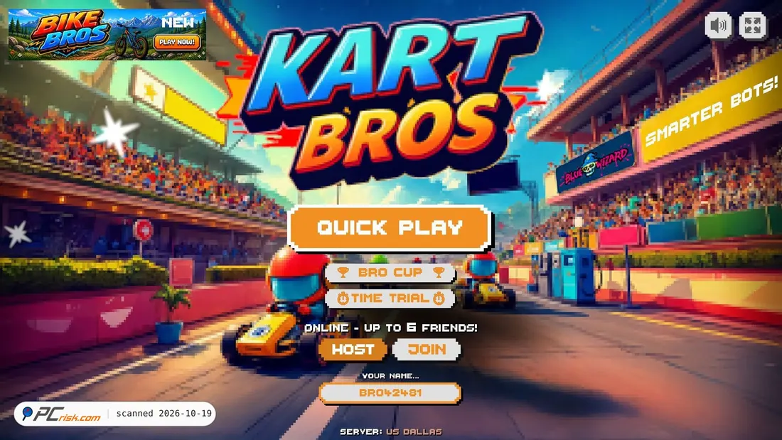 Screenshot of kartbros.io