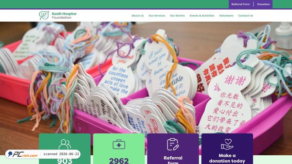 kasihfoundation.org screenshot