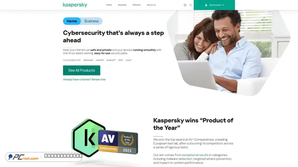 kaspersky.com screenshot