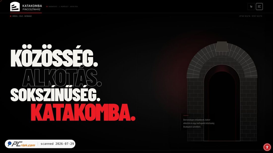 Screenshot von katakomba.info