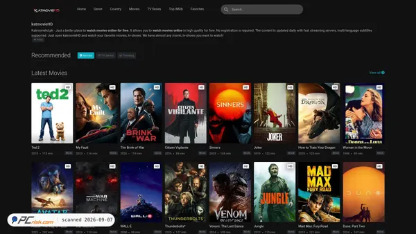 katmoviehd.pk Screenshot