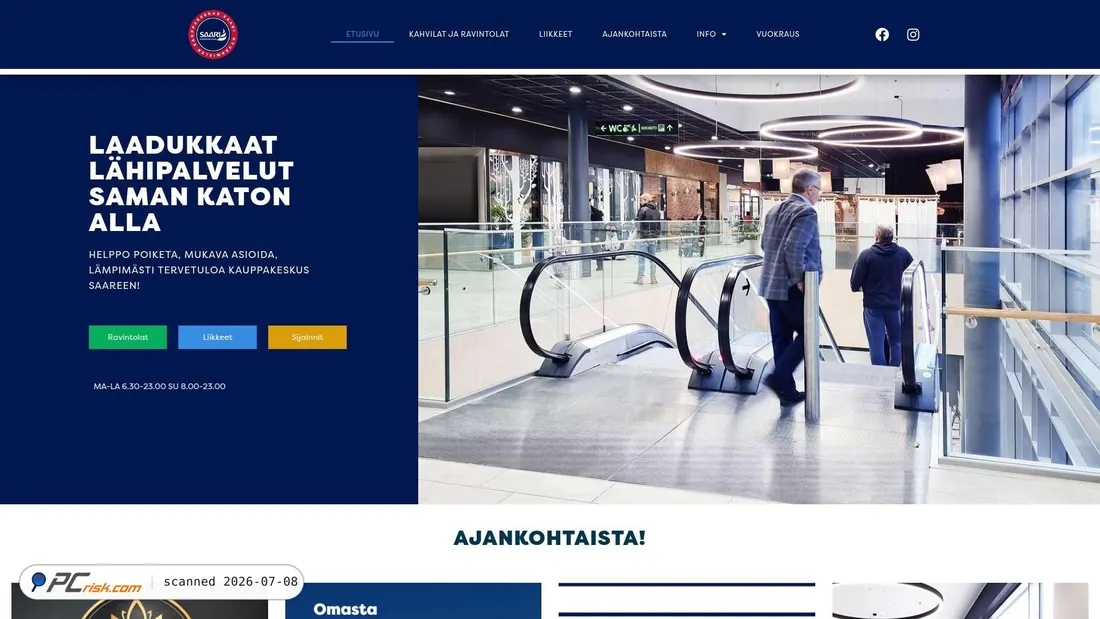 Screenshot of kauppakeskussaari.fi