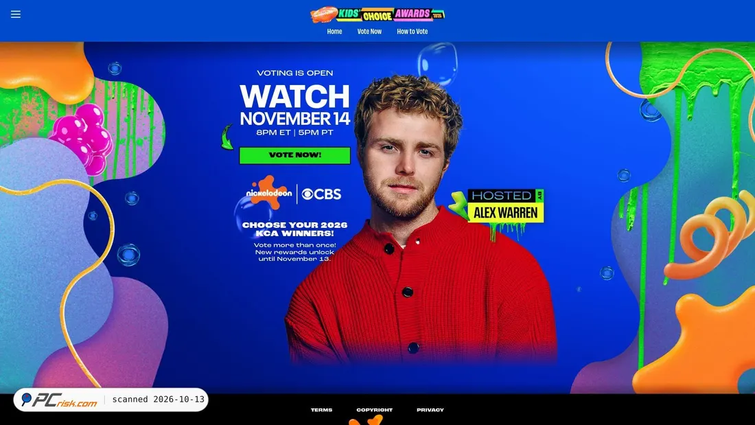 Screenshot di kca.nick.tv