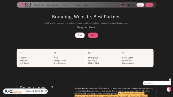 ke2b.com screenshot