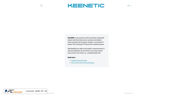 keenetic.link screenshot