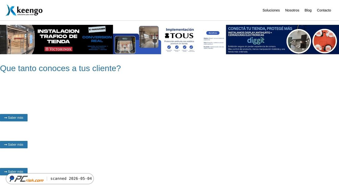 Screenshot of keengo.net