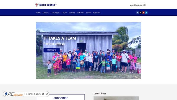 keithburnett.org screenshot