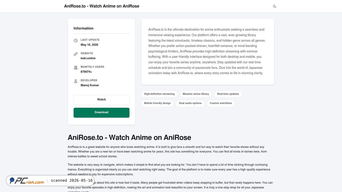 Screenshot of keki.online