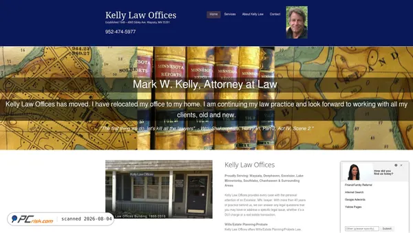 kellylawexcelsior.com screenshot