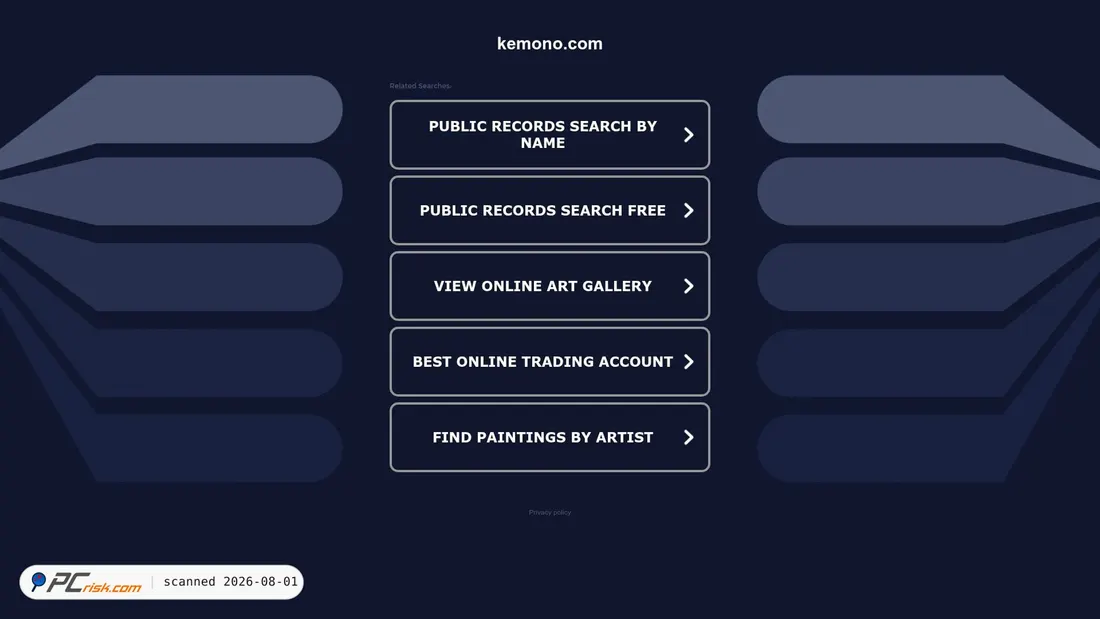 Screenshot of kemono.com