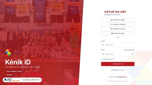 kenikid.sso.demo.klubero.cz screenshot