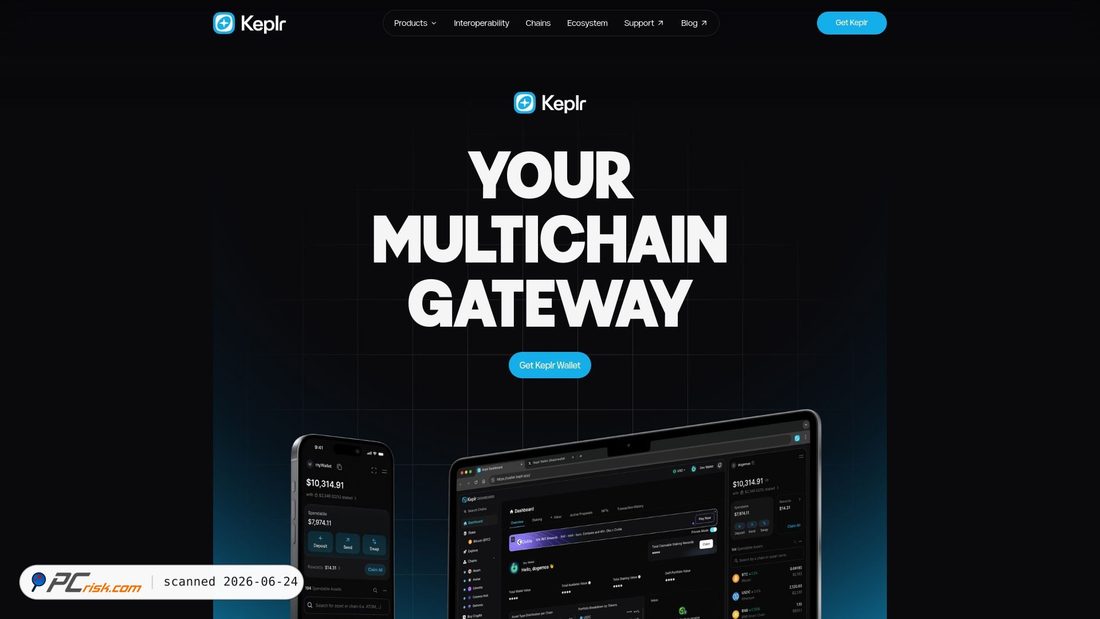 Screenshot of keplr.app