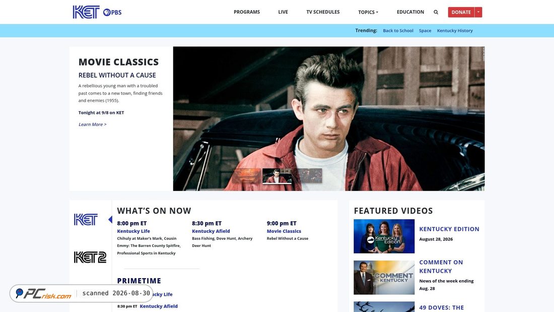 Screenshot von ket.org