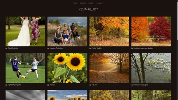 Screenshot di kevinkludy.com