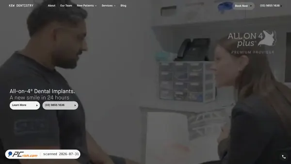 kewdentistry.com.au screenshot