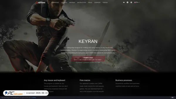 keyran.net screenshot