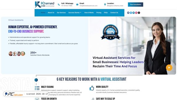 Captura de ecrã de khenedvaservices.com