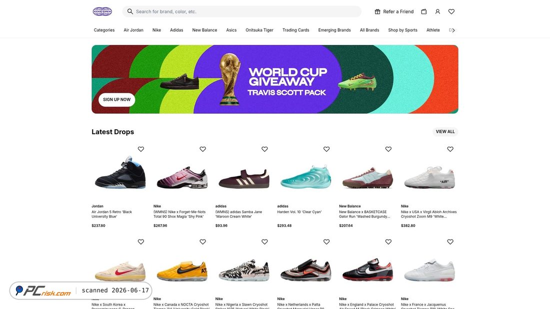 Screenshot van kickscrew.com