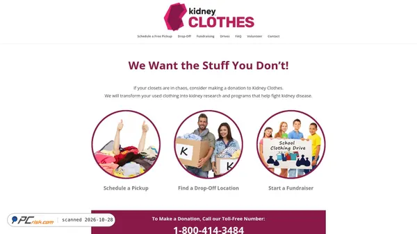kidneyclothes.ca screenshot