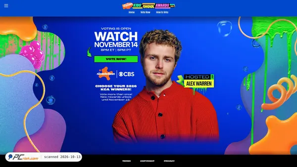 kidschoiceawards.com Screenshot