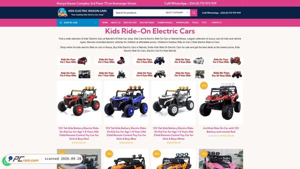 kidselectriccars.co.ke screenshot