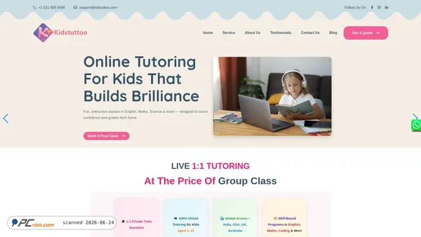 kidstuttoo.com screenshot