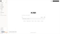 Captura de ecrã de kimi.ai