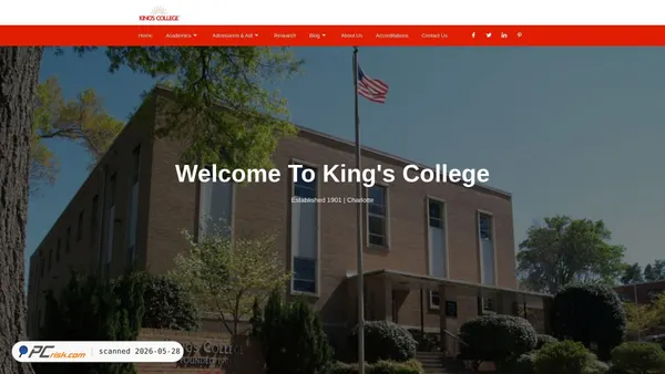 kings-college.org screenshot