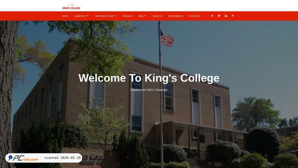 kings-college.org screenshot